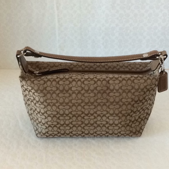 Coach Handbags - Coach Khaki(#FS6630) mini signature fabric bag